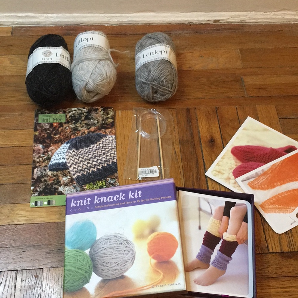 Lot of yarn and knitting supplies